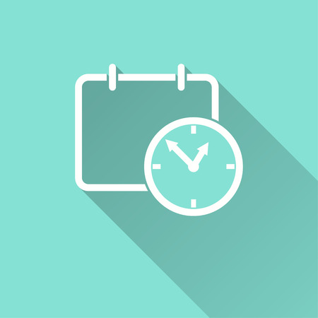 Planning calendar vector icon. Illustration isolated for graphic and web design.のイラスト素材