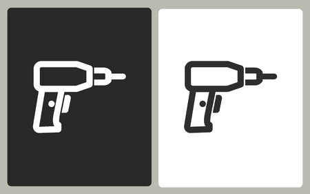 Drill vector icon. Illustration isolated for graphic and web design.のイラスト素材
