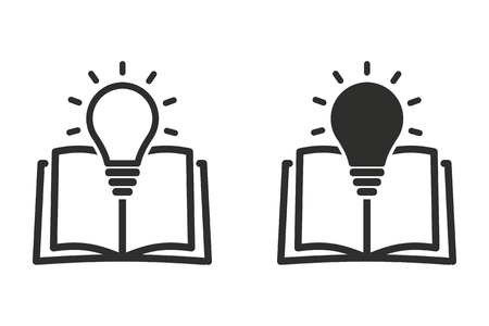 Book vector icon. Black illustration isolated on white background for graphic and web design.のイラスト素材