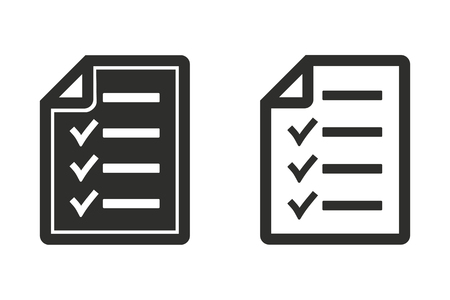 Clipboard vector icon. Black illustration isolated on white background for graphic and web design.のイラスト素材