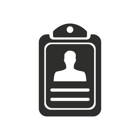 Application form vector icon. Black illustration isolated on white background for graphic and web design.のイラスト素材