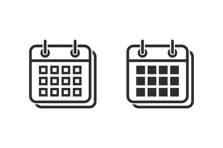 Calculator vector icon. Black illustration isolated on white background for graphic and web design.のイラスト素材