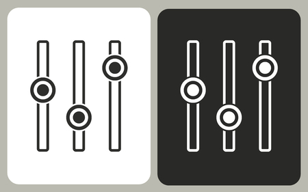 Adjustment - black and white icons for graphic and web design.のイラスト素材