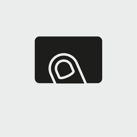 Interact vector icon. Black illustration isolated for graphic and web design.のイラスト素材