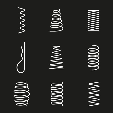 Metal springs icons