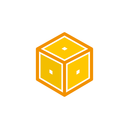 Box icon - logistics symbol, vector package illustrationのイラスト素材