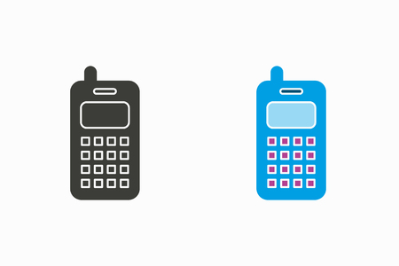 Vector old mobile phone iconのイラスト素材
