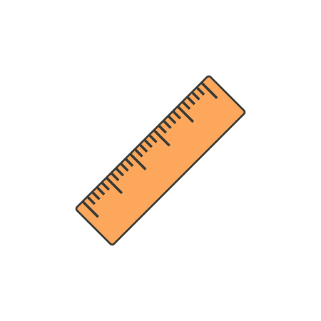 Measuring ruler icon, length measurement illustration, centimeter scaleのイラスト素材
