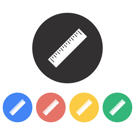Measuring ruler icon.のイラスト素材