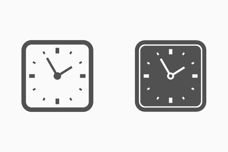 Vector time clock icon.のイラスト素材