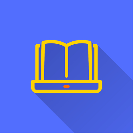 E-learning education icon. Academic study, learn symbol.のイラスト素材