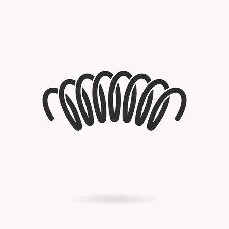 Spring vector icon. Black illustration isolated on white. Simple pictogram for graphic and web design.のイラスト素材
