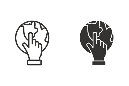 Management consulting vector icon. Black illustration isolated on white. Simple pictogram for graphic and web design.のイラスト素材