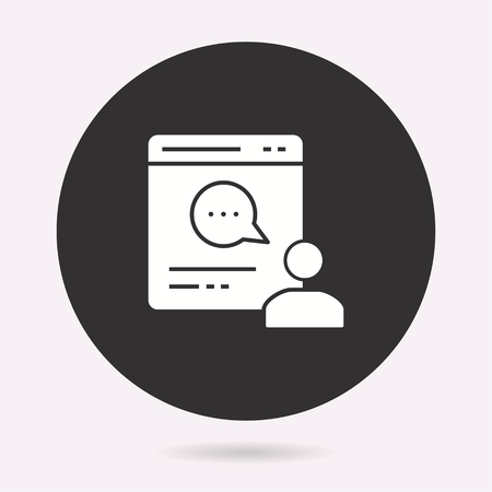 Management consulting icon. Vector illustration isolated. Simple pictogram for graphic and web design.のイラスト素材