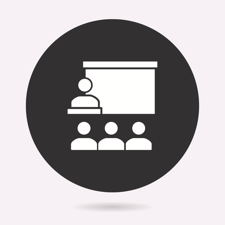 Management consulting icon. Vector illustration isolated. Simple pictogram for graphic and web design.のイラスト素材