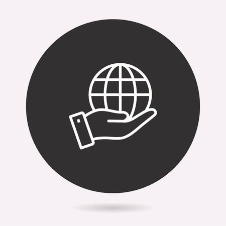 Management consulting icon. Vector illustration isolated. Simple pictogram for graphic and web design.のイラスト素材