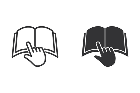 E-learning distance education vector icon. Black illustration isolated on white. Simple pictogram for graphic and web design.のイラスト素材