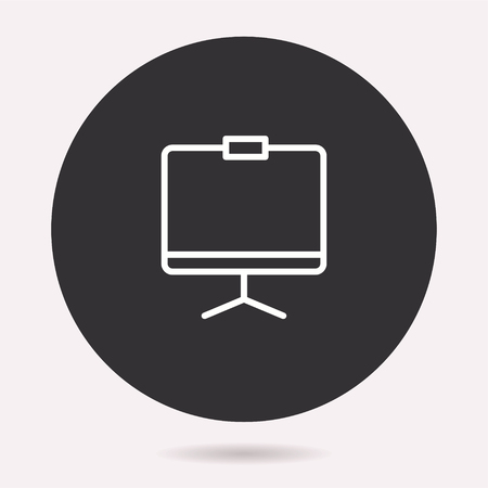 Presentation icon. Vector illustration isolated. Simple pictogram for graphic and web design.のイラスト素材
