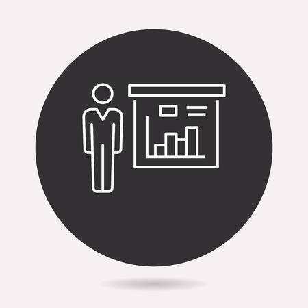 Data analysis icon. Vector illustration isolated. Simple pictogram for graphic and web design.のイラスト素材