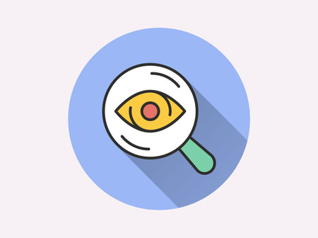 Responsibility flat icon. Simple illustration with long shadow for graphic and web design.のイラスト素材