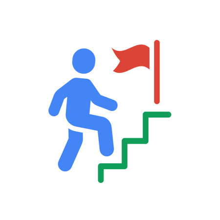 Motivation flat icon. Simple illustration for graphic and web design.のイラスト素材