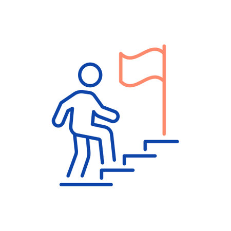 Success line icon. Vector illustration. Editable stroke. Easily changes to any color.のイラスト素材