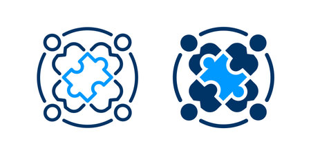 Stakeholder icons on white background. Vector illustration.のイラスト素材
