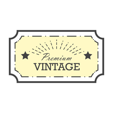 Vintage label design illustrationのイラスト素材