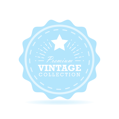 Vintage label design illustrationのイラスト素材