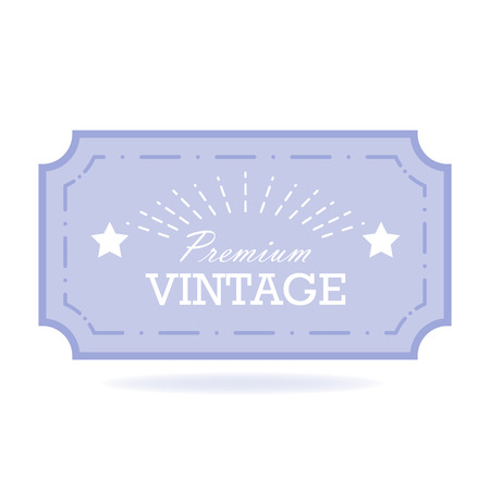 Vintage label design illustrationのイラスト素材