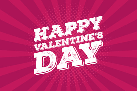 Valentines day vintage tin sign design concept. Retro poster with love theme.のイラスト素材