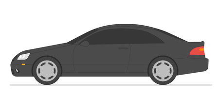 Car isolated vector illustration. Automobile in white background.のイラスト素材
