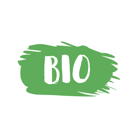 Grunge bio natural rubber stamp, vector illustration.のイラスト素材