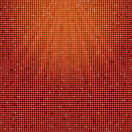 Shining abstract bright red seamless mosaic background. Disco style. Abstract Red Halftone Dots Vector Backgroundのイラスト素材