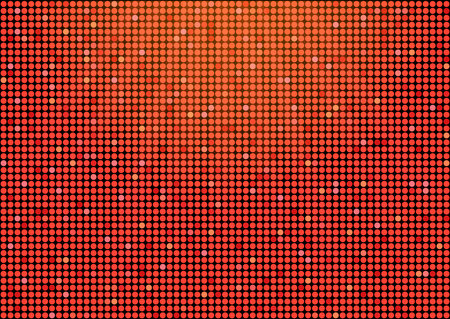 Shining abstract bright red seamless mosaic background. Disco style. Abstract Red Halftone Dots Vector Backgroundのイラスト素材