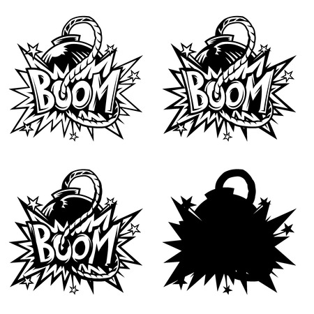 Vector comics icon.のイラスト素材