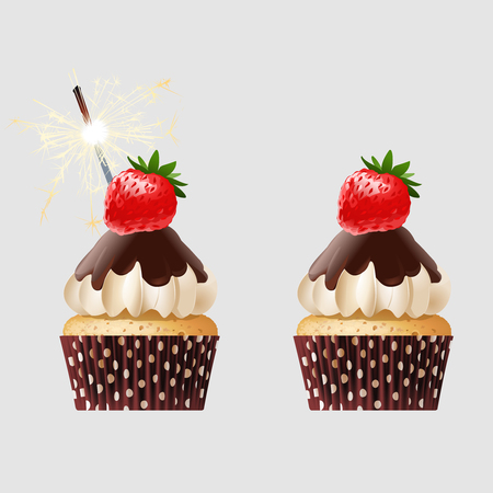 A set of sweet icon.のイラスト素材