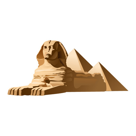 Egyptian sphinxのイラスト素材
