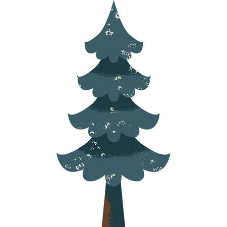 Pine tree icon fir forest evergreen vectorのイラスト素材