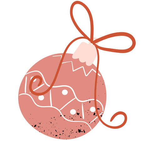 Ball ornament icon bauble isolated sphere vectorのイラスト素材