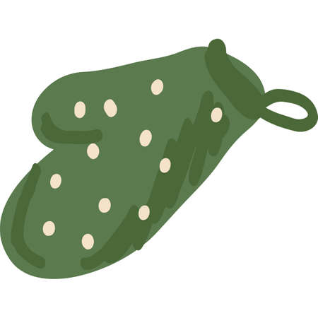 Mitten icon vector isolated on white backgroundのイラスト素材