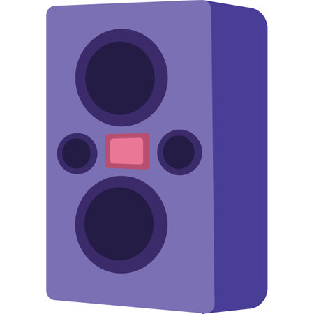 Music column vector loud speaker box iconのイラスト素材