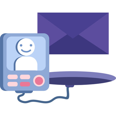 Video email icon online marketing campaign vectorのイラスト素材