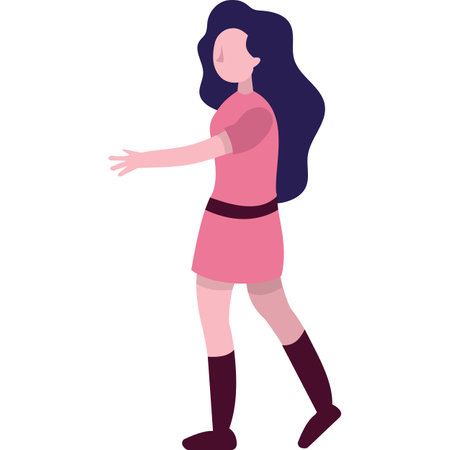 Woman vector flat female business character iconのイラスト素材