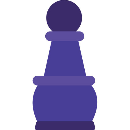 Chess pawn isolated vector business strategy iconのイラスト素材