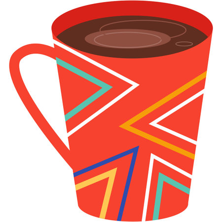 Coffee mug vector isolated cup icon on whiteのイラスト素材