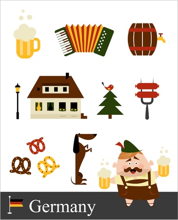 Germany stereotypesのイラスト素材