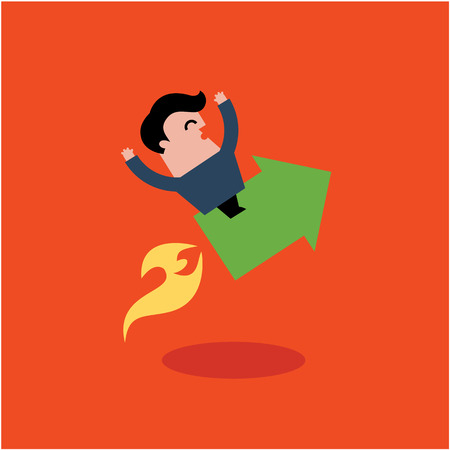 Career icon vector illustration flat simple cuteのイラスト素材