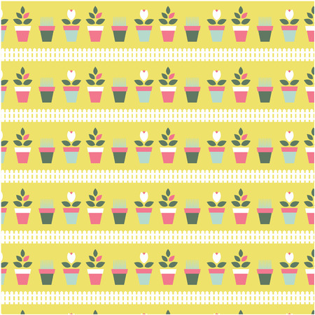 vector flat seamless patternsのイラスト素材