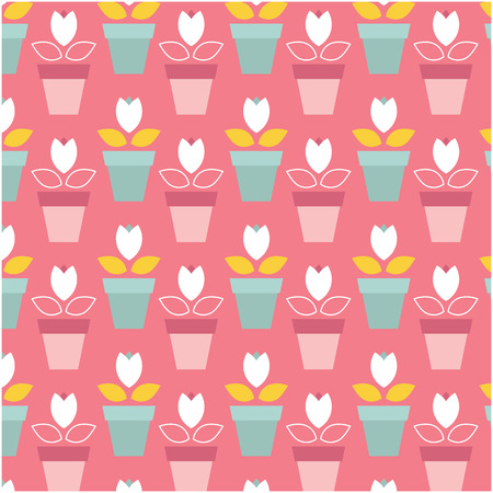 vector flat seamless patternsのイラスト素材